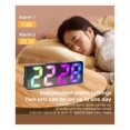 thumbnail image 2 of Reloj Despertador LED Inteligente con Opciones de Visualización Personalizables, Formatos de 12/24 Horas y Control Automático de Brillo Nocturno, Color Negro., 2 of 5