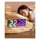 thumbnail image 2 of Reloj Despertador LED Inteligente con Opciones de Visualización Personalizables, Formatos de 12/24 Horas y Control Automático de Brillo Nocturno, Color Negro., 2 of 5