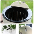thumbnail image 4 of Windfall White Hanging Planter Basket - Indoor Outdoor Flower Pots, Plant Containers with Drainage Hole, Creative Wall Hanging Plant Pot Auto Absorb Water Flowerpot Home Decor Gift, 4 of 7