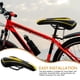 thumbnail image 2 of Sillín de bicicleta Asiento de bicicleta de montaña Asiento de bicicleta de carretera profesional MTB Confort Ciclismo Asiento Cojín (Negro Amarillo）, 2 of 5