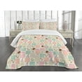 thumbnail image 3 of Ambesonne Cartoon Quilted Bedspread Set 3 Pcs, Checkered Square Cats, King Size, Multicolor, 3 of 5