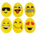 thumbnail image 3 of Forest & Twelfth Kids Emoticon Face Easter Eggs, Pack of 24 Cute Plastic Eggs, Ideal for Hunts and Baskets, Gift for Kids, Prize Box Toys, Party Favors for Birthday, Holiday, School, Hunting Supplies, 3 of 3