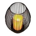 thumbnail image 1 of Soporte de lámpara de Té de Alambre Negro de Artístico LED para Sala de Interior Libre Boda Bar Decoración Ornamento L Colco Estuche de alambre para candelabro, 1 of 8