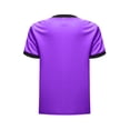 thumbnail image 5 of Hansber Kids Boys Stylish Geometric Printed Sports Shirts Short Sleeve Basketball Football Jersey Athletic T-shirt Purple 16, 5 of 6