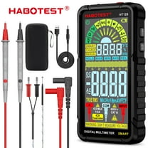 HABOTEST HT128 Smart Digital Multimeter Battery Voltage Tester, 6000 Counts Smart Measurement, Auto-Ranging Voltmeter Non-Contact DMM/Ohmmeter/Voltmeter with Non-Contact Voltage Function