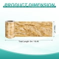 thumbnail image 2 of Uxcell Wood Grain Wallpaper Border 4" x 16.4ft Textured Frame Sticker, Yellow Crystal, 2 of 7