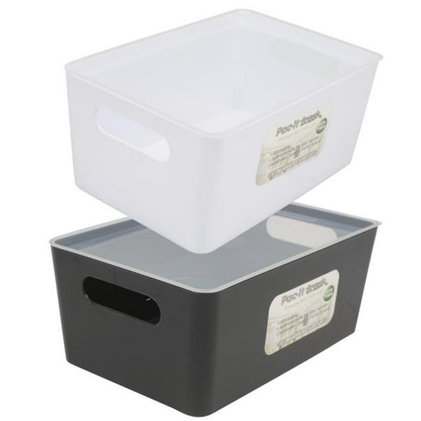 DDI 2338438 Small Storage Box with Lid, Assorted Color Case of 24