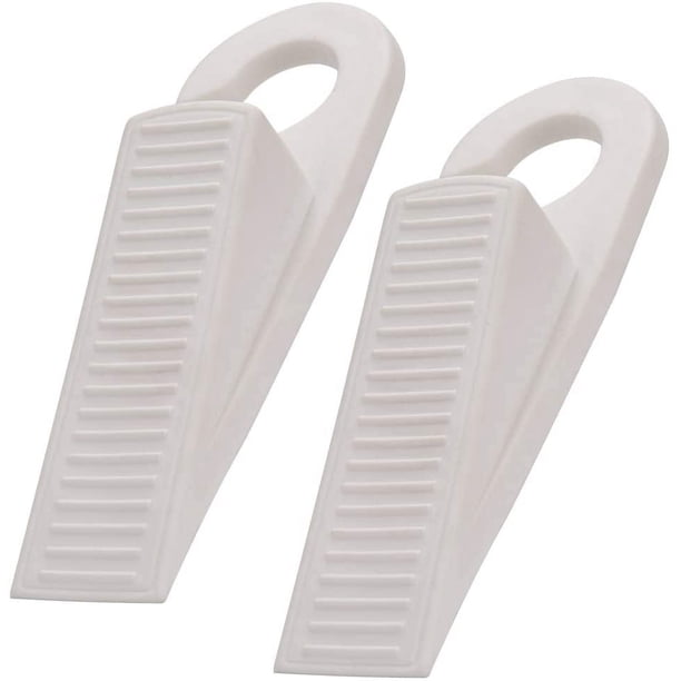 Topes de puerta – Ozland Premium goma tipo gancho tope de puerta cuña, diseño antideslizante antideslizante – huecos de hasta 1 pulgadas, topes de puerta utilizados para el hogar, la oficina, la escuela (4 unidades) Ormromra WMYD-47-1