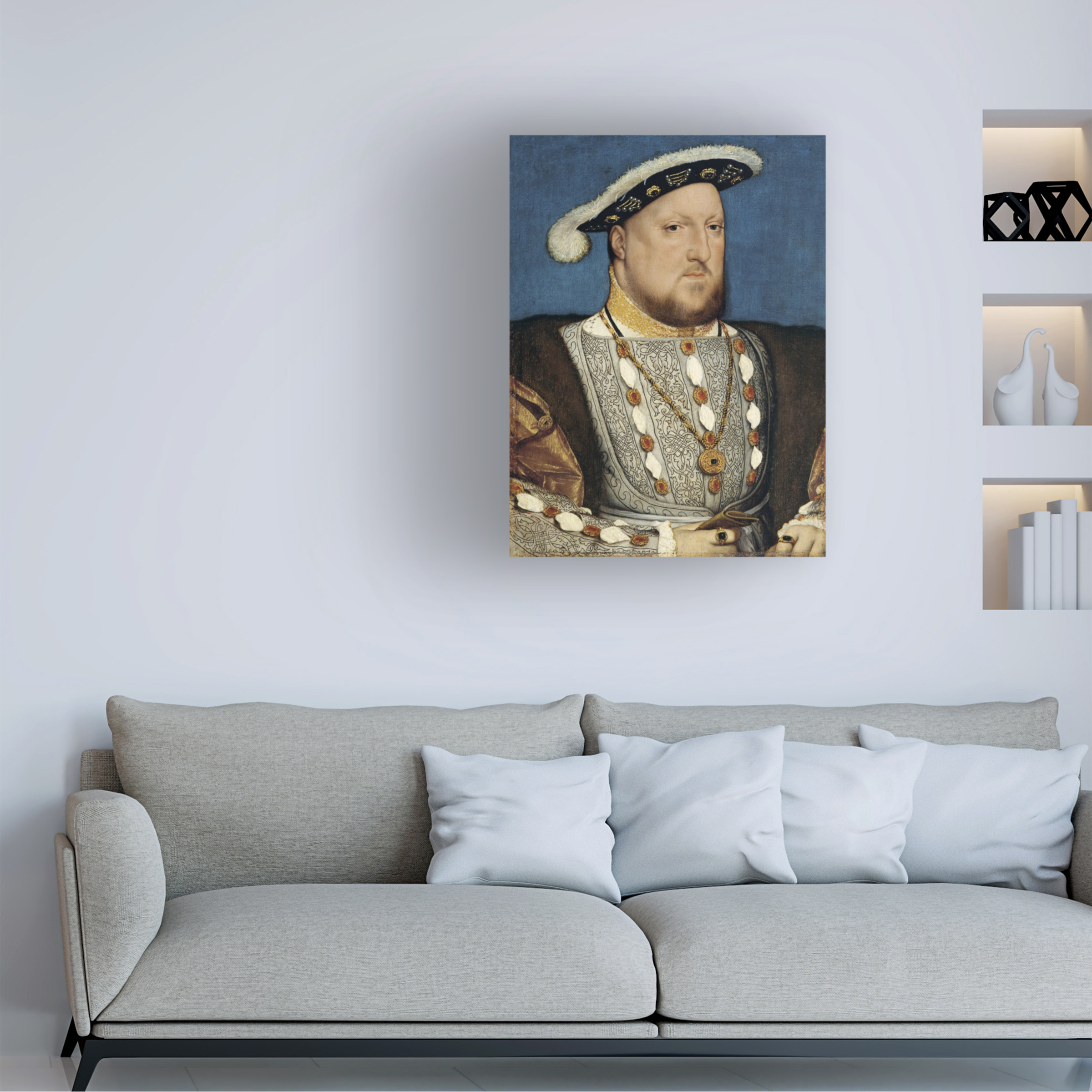 Hans Holbein 'Portrait Of Henry Viii Of England' Canvas Art