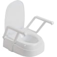 thumbnail image 1 of Universal Raised Toilet Seat with Handles, 1 of 7