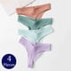 thumbnail image 2 of TrowBridge-tangas de algodón de 4 unids/set para mujer, bragas transpirables, ropa interior cómoda, lencería Sexy, Tanga a rayas, parte trasera en T, 2 of 4