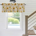 thumbnail image 5 of Bees Sunflower Valances for Windows, Rod Pocket Kitchen Valance Curtains - Soft & Washable Small Window Treatment for Living Room, Bathroom, Farmhouses Flower Khaki 54x18inch, 1 Panel, 5 of 9