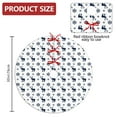 thumbnail image 2 of 30 Inch Christmas Tree Skirt – Velvet Plush Tree Mat, Soft Thickened Polyester with Red Ties, Single-Sided Printing, Available in 30in/36in/48in, Perfect for Holiday Xmas Tree Decoration, 2 of 7