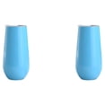 thumbnail image 3 of Yuarrent Copas de cóctel de doble capa, flauta de champán, copa de tostado de acero inoxidable, suministros para fiestas, vaso de vino, azul Cielo azul arpox.180ml 2Conjunto, 3 of 6