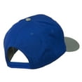 thumbnail image 4 of White American Flag Patched Cotton Twill Cap - Grey Royal OSFM, 4 of 5