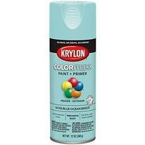 12 oz Krylon K05506007 Blue Ocean Breeze COLORmaxx Paint & Primer Spray Paint, Gloss Pack of 6