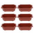 thumbnail image 1 of NUOLUX 6Ud Macetas Rojas Para Plantas Suculentas Con Material Duradero Para De Interiores, 1 of 8