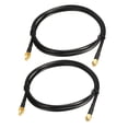 thumbnail image 1 of Antena Extensión Cable RP-SMA Macho a RP-SMA Hembra Coaxial Cable 3.3Pies RG58 2Uds, 1 of 5