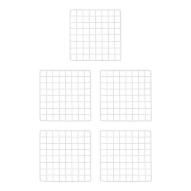 kurtrusly Portable Pet Playpen Panel Cage Fence Metal Wire Guinea pig plain white Grid 5Set