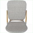 thumbnail image 4 of Outdoor Chairs | 2-Piece French Bistro Patio Chairs, Rust-Resistant Aluminum Frame | Rattan | Slate Gray, 4 of 6