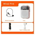 thumbnail image 2 of Wireless Megaphone Portable Voice Amplifier Teacher Guide Microphone Speaker 5W Support TF Card U Disk MP3 Player ,No Screeching Distortion, 2 of 7