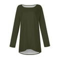 thumbnail image 4 of Knosfe Long Tops To Wear with Leggings Plus Size Cute Long Sleeve Crewneck Womens Shirts Trendy Casual Winter Blouse for Women Fall Fashion Loose Long Womens Tops, 4 of 6