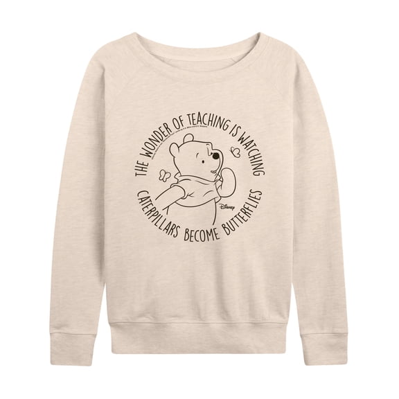 Winnie The Pooh - The Wonder Of Teaching - Women's French Terry Long Sleeve Pullover