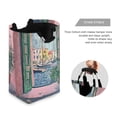 thumbnail image 3 of Yayeee Freestanding Laundry Hamper with Handle Collapsible Large Storage Basket for Clothes, Green Window Sea, 3 of 7