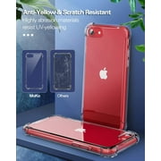 iPhone SE Case 2020, iPhone 8 Case, iPhone 7 Case, Clear Reinforced Corners TPU Bumper Cases for iPhone SE 2nd Generation, Thin Soft anti-Scratch Shockproof & Dropproof Protective Cover