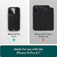thumbnail image 3 of Mous - Case for iPhone 14 Pro - Speckled Black Fabric - Limitless 5.0 - Protective iPhone 14 Pro Case MagSafe Compatible - Shockproof Phone Cover, 3 of 5