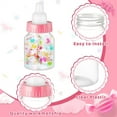thumbnail image 3 of NOGIS 24 Pcs 3.5 Inch Baby Bottle Shower Favor Mini Plastic Candy Bottle Clear Plastic Baby Bottles for Baby Shower Mini Baby Bottle Feeding Bottle Candy Box for Baby Shower Gift Decor (Pink), 3 of 7