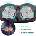 thumbnail image 2 of Masajeador de calor Shiatsu, almohada amasadora, dispositivo de masaje para cuello, espalda, hombros, pies y piernas, masajeador eléctrico de cuerpo completo, almohada de masaje, 2 of 5
