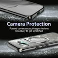 thumbnail image 5 of Casetego For Google Pixel 9A Case,Compatible with MagSafe,Clear Magnetic Glitter Gradient Sparkle Luxury Plated Soft TPU Bumper Full Camera Lens Protector,Black, 5 of 7