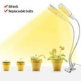 thumbnail image 2 of Lampe pour Plantes 45 W, Lampe de Croissance à Spectre Complet à DEL pour Plantes d'Intérieur, DEL Blanches, Lampe de Croissance pour Plantes avec Double Tête, Col de Cygne Réglable à 360° pour Serre et Succulentes, 2 of 10