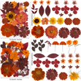 thumbnail image 4 of Paquete de Flores Secas YouthBro 141PCS Mariposas de Otoño Marrón DIY, 4 of 7
