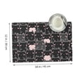 thumbnail image 3 of DouZhe Ensemble de 4 Polyester Placemats, Motif Kawai Mignons Chats Noirs Résistant à la Chaleur Place Mats pour Table à Manger, 12 Pouces x 18 Pouces, 3 of 6