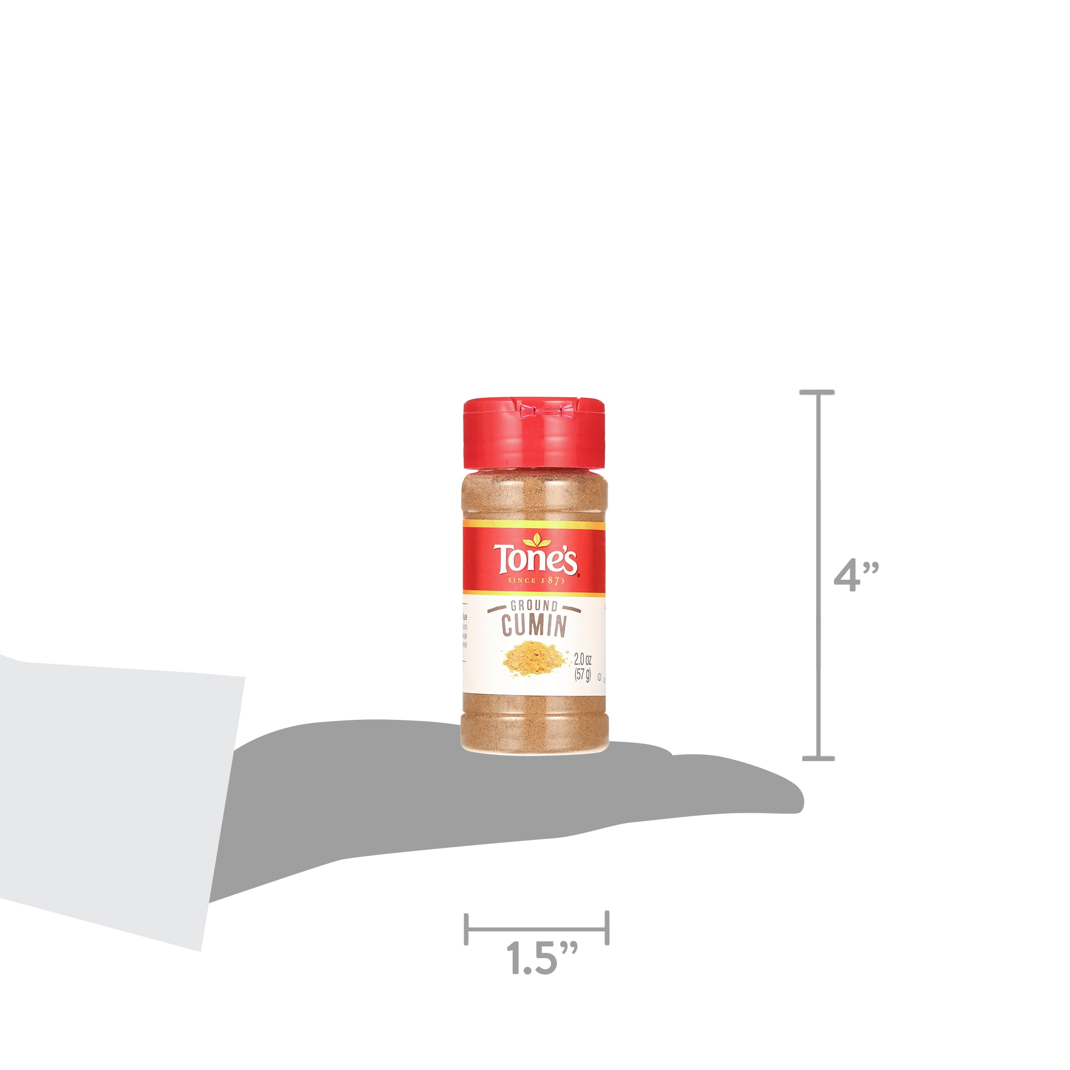 Tone's Ground Cumin, 2 oz Shaker Bottle