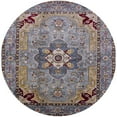 thumbnail image 1 of Ahgly Company Indoor Round Mid-Century Modern Purple Oriental Area Rugs, 8' Round, 1 of 6