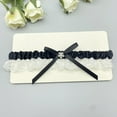 thumbnail image 2 of XFHLMJFF Bride Wedding Garter White Lace Floral Bowknot Stretch Leg Garter Womens Bridal Accessories Set, 2 of 3