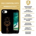 thumbnail image 7 of Case Yard Wooden Case for iPhone-SE Soft TPU Silicone cover Slim Fit Shockproof Wood Protective Phone Cover for Girls Boys Men and Women Supports Wireless Charging Hold The Key Design, 7 of 7