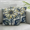 thumbnail image 3 of Creowell Spring Pillow Covers Flower Spring Pillows Cases for Home Bed Holiday Farmhouse Outdoor Decoration Floral Blue Throw Pillow Cases for Sofa Couch Cushion，Multi-Size, 3 of 5