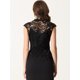 thumbnail image 3 of Cárdigan de Encaje sin Mangas para Mujer Cárdigan Blusa Elegante sin Mangas Negro M, 3 of 6