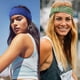 thumbnail image 4 of Paquete de 4 diademas anchas para mujer, bandas elásticas antideslizantes estilo bohemio para el cabello, para yoga, entrenamiento, correr, sudar, accesorios para el cabello, 4 of 5