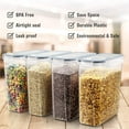 Cereal Storage Containers Set, Large BPA Free Plastic Airtight Food