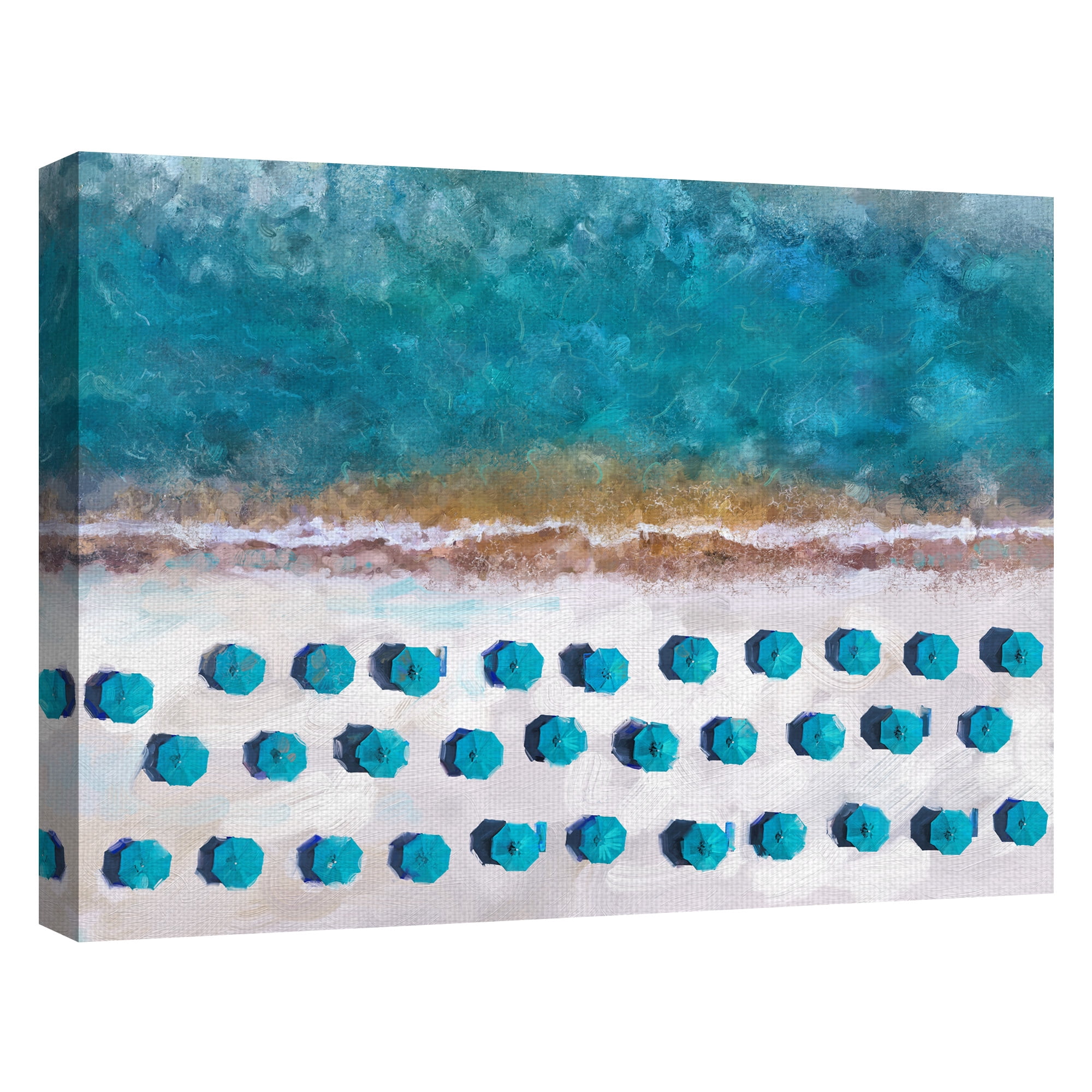 Masterpiece Art Gallery Beach View By Studio Arts Canvas Art Print 30" x 40"