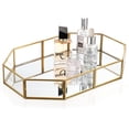 thumbnail image 1 of Espejo decorativo Hipiwe Gold de cristal perfumado de 31,5 x 20,8 cm, 1 of 9