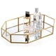 thumbnail image 1 of Espejo decorativo Hipiwe Gold de cristal perfumado de 31,5 x 20,8 cm, 1 of 9