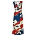 thumbnail image 5 of Qiopertar Robe d'Été Imprimée Décontractée Sans Manches Col en V pour Femmes en Solde Livraison Gratuite à Moins de 5$ jusqu'à 90 % de Réduction, 5 of 5
