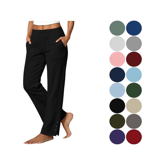 Pants for Women Plus Size Elastic High Waist Drawstring Fitness Sports Work Cargo pants