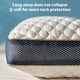 thumbnail image 4 of Almohada ergonómica de espuma para soporte cervical del cuello | Almohada ortopédica transpirable para aliviar el dolor | Cubierta blanca de punto | Duerme de lado y de espaldas, de varias tallas, 4 of 9